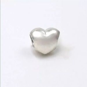 Authentic Pandora Retired Smooth Puffy Heart Charm